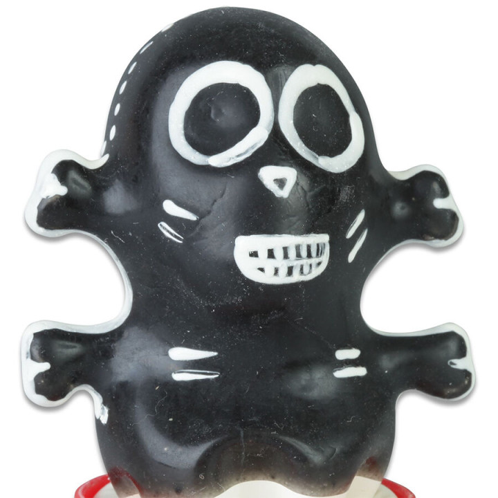 CONDOMERIE - PRESERVATIVO DECORATIVO PINTADO A MANO CALAVERA NEGRA MODELO 1 | VibraZon