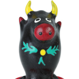 CONDOMERIE - PRESERVATIVO DECORATIVO PINTADO A MANO TORO NEGRO MODELO 1 | VibraZon