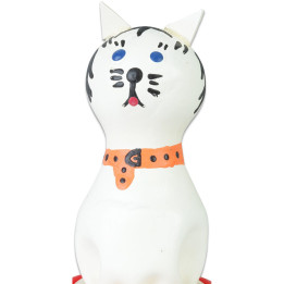 CONDOMERIE - PRESERVATIVO DECORATIVO PINTADO A MANO GATO BLANCO | VibraZon