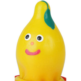 CONDOMERIE - PRESERVATIVO DECORATIVO PINTADO A MANO LIMÓN | VibraZon
