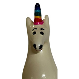 CONDOMERIE - PRESERVATIVO DECORATIVO PINTADO A MANO ARCOÍRIS UNICORNIO | VibraZon