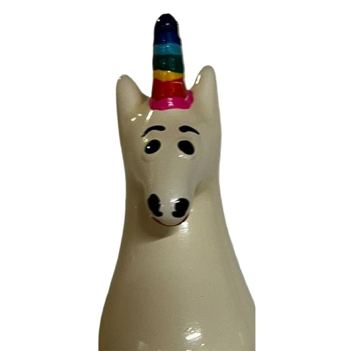 CONDOMERIE - PRESERVATIVO DECORATIVO PINTADO A MANO ARCOÍRIS UNICORNIO | VibraZon