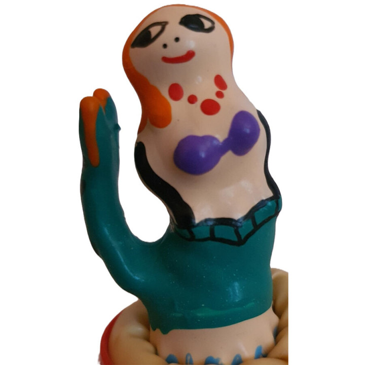 CONDOMERIE - PRESERVATIVO DECORATIVO PINTADO A MANO SIRENA | VibraZon
