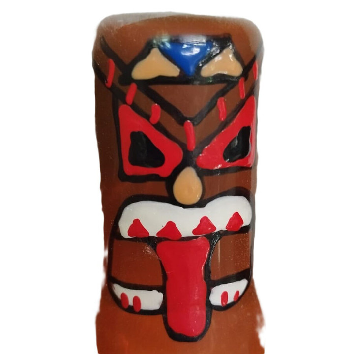 CONDOMERIE - PRESERVATIVO DECORATIVO PINTADO A MANO TÓTEM TIKI-01 | VibraZon
