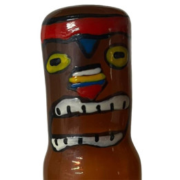 CONDOMERIE - PRESERVATIVO DECORATIVO PINTADO A MANO TOTEM TIKI-HAWAII-03 | VibraZon