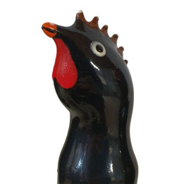 CONDOMERIE - PRESERVATIVO DECORATIVO PINTADO A MANO GALLO NEGRO | VibraZon