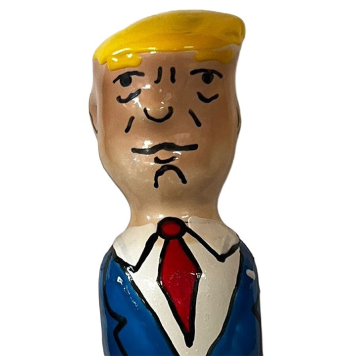 CONDOMERIE - PRESERVATIVO DECORATIVO PINTADO A MANO TRUMP GRUÑÓN | VibraZon