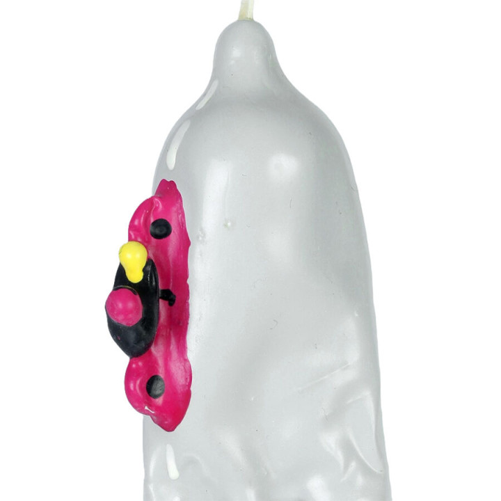 CONDOMERIE - PRESERVATIVO DECORATIVO PINTADO A MANO MOTO XL | VibraZon