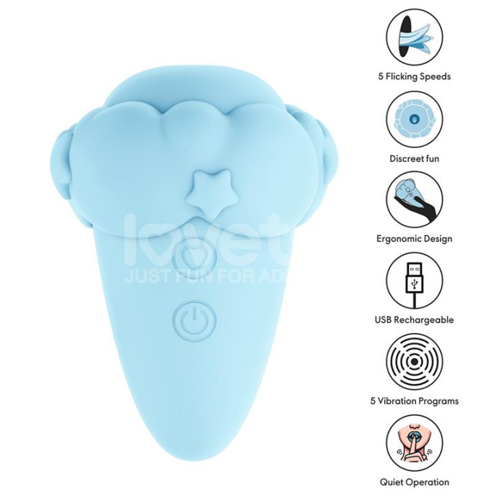 Flicker Estimulador con Flicking Azul de Lovetoy | VibraZon