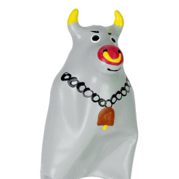 CONDOMERIE - PRESERVATIVO DECORATIVO PINTADO A MANO TORO GRIS MODELO XL | VibraZon