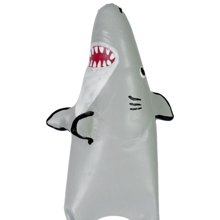 CONDOMERIE - PRESERVATIVO DECORATIVO PINTADO A MANO TIBURÓN MODELO XL | VibraZon