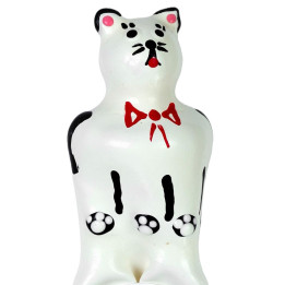 CONDOMERIE - PRESERVATIVO DECORATIVO PINTADO A MANO GATO MODELO XL | VibraZon