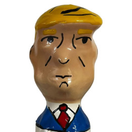 CONDOMERIE - PRESERVATIVO DECORATIVO PINTADO A MANO TRUMP GRUÑÓN XL | VibraZon