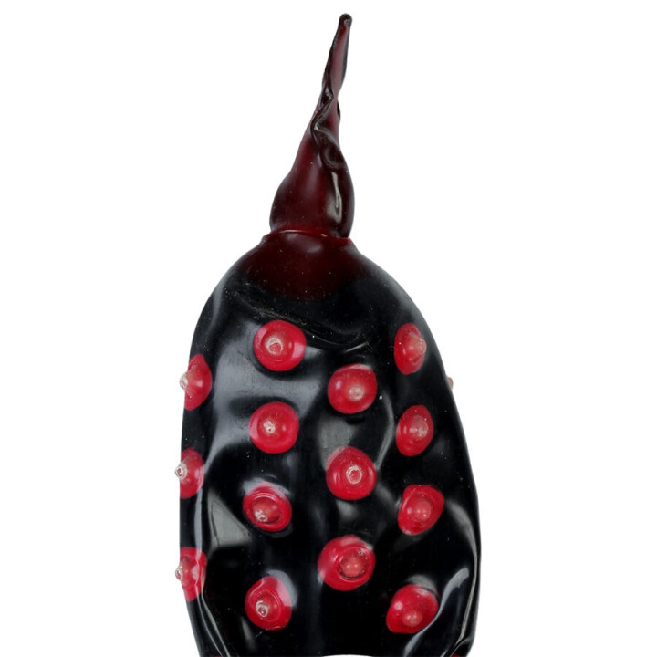 CONDOMERIE - PRESERVATIVO DECORATIVO PINTADO A MANO FAQUIR NEGRO XL | VibraZon
