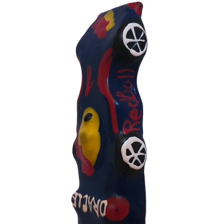 CONDOMERIE - PRESERVATIVO DECORATIVO PINTADO A MANO F1 ROJO BULL XL | VibraZon