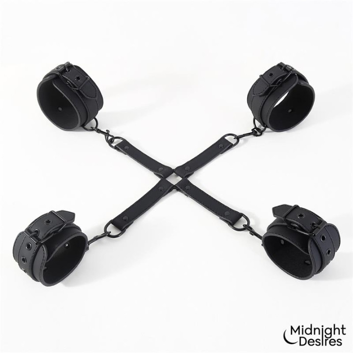 Restricciones con Esposas para Muñecas y Tobillos de Midnight Desires | VibraZon