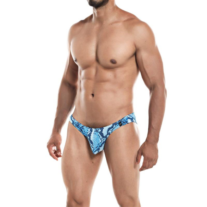 Slip Bikini Corte Bajo Provocative Estampado Serpiente de Cut4Men | VibraZon