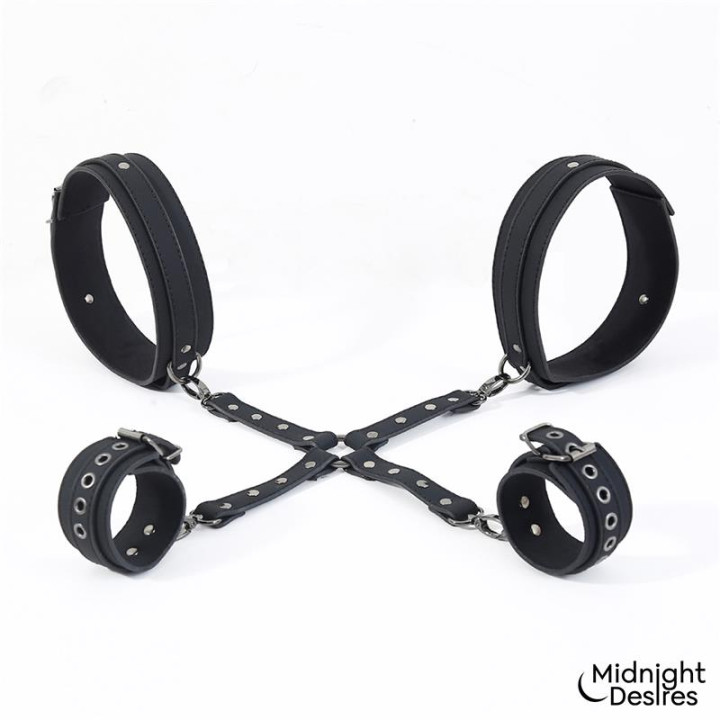 Set de Restricciones para Muslos y Muñecas de Midnight Desires | VibraZon