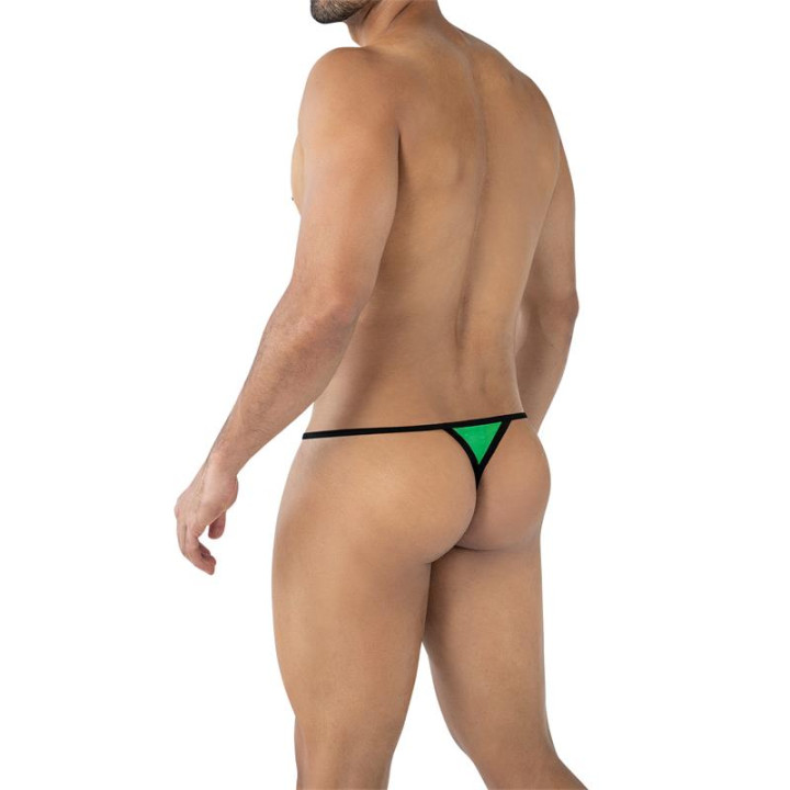 C4MSPX04 Tanga Fluo Pouch Verde de Cut4Men | VibraZon