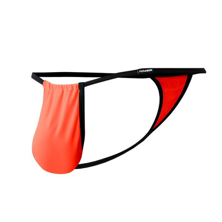 C4MSPX04 Tanga Fluo Pouch Tangerine de Cut4Men | VibraZon