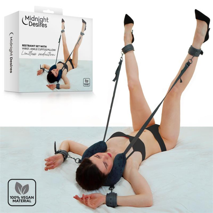 Set de Restricciones con Cojín para el Cuello de Midnight Desires | VibraZon