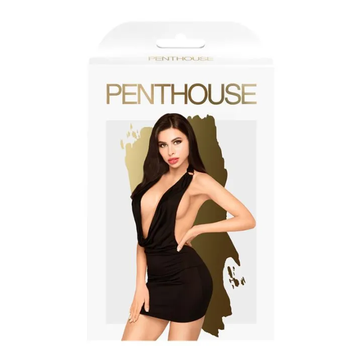 Mini Vestido Heart Rob Negro de Penthouse