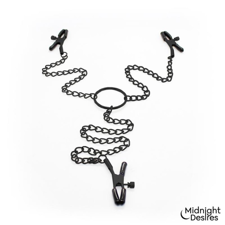 Pinzas para Pezones y Clítoris de Midnight Desires | VibraZon