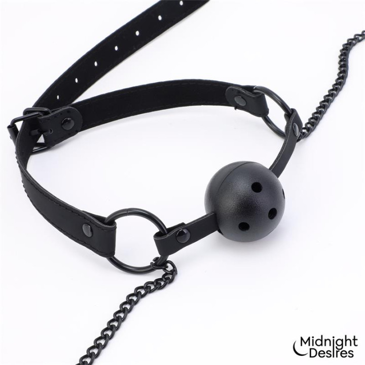 Pinzas para Pezones y Mordaza de Bola de Midnight Desires | VibraZon