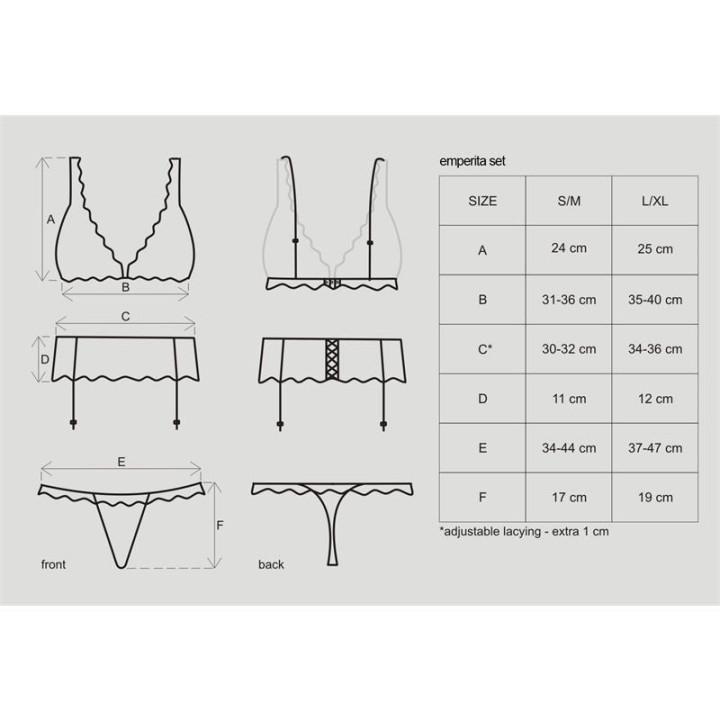 Emperita Set 3 Piezas Color Negro de Obsessive | VibraZon