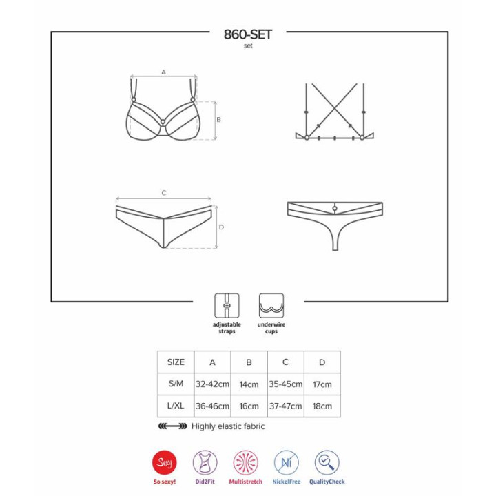 860-SET-2 Set 2 Piezas Blanco de Obsessive | VibraZon