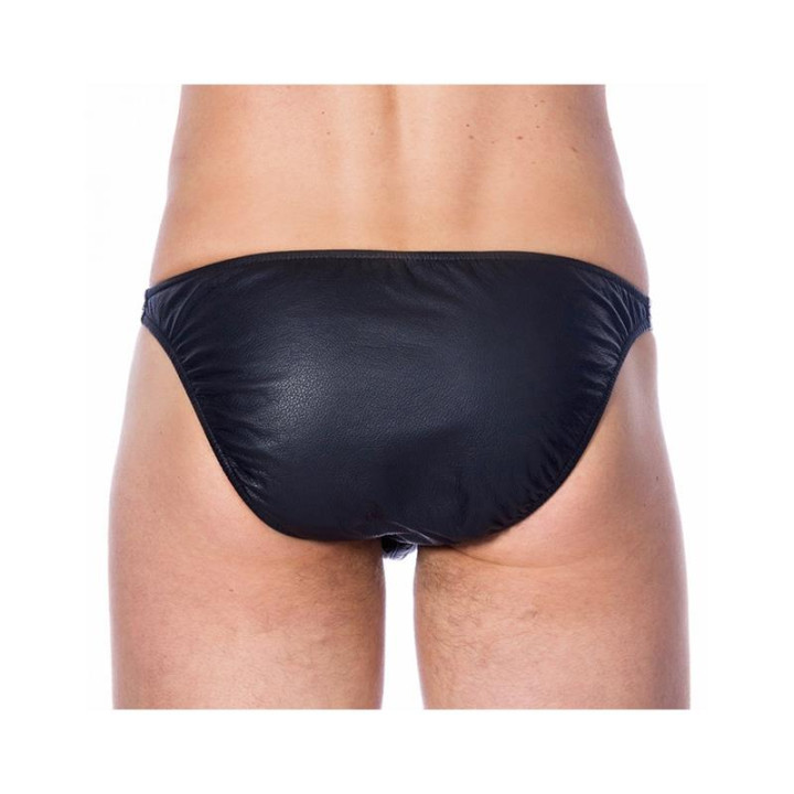 Slips de Cuero Color NEgro de Bondage Play | VibraZon