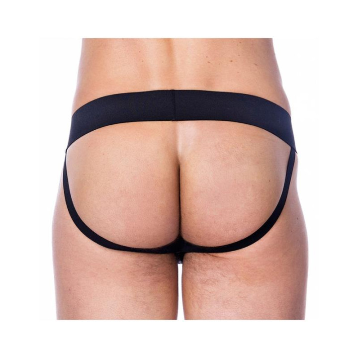 Slip de Cuero Color Negro de Bondage Play | VibraZon