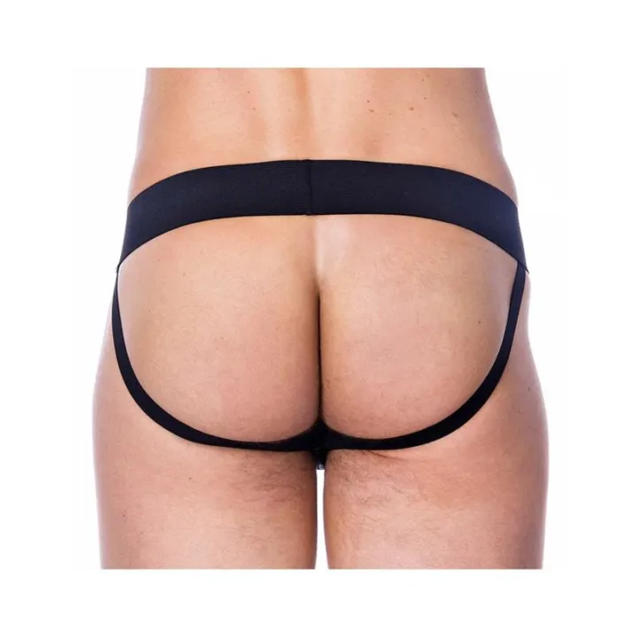 Slip de Cuero Color Negro de Bondage Play