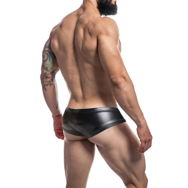 C4M10 Boxers Tipo Shorts Leatherette Negro de Cut4Men | VibraZon