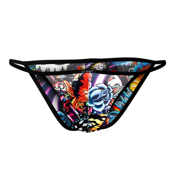 C4M12 Briefkini Tattoo de Cut4Men | VibraZon