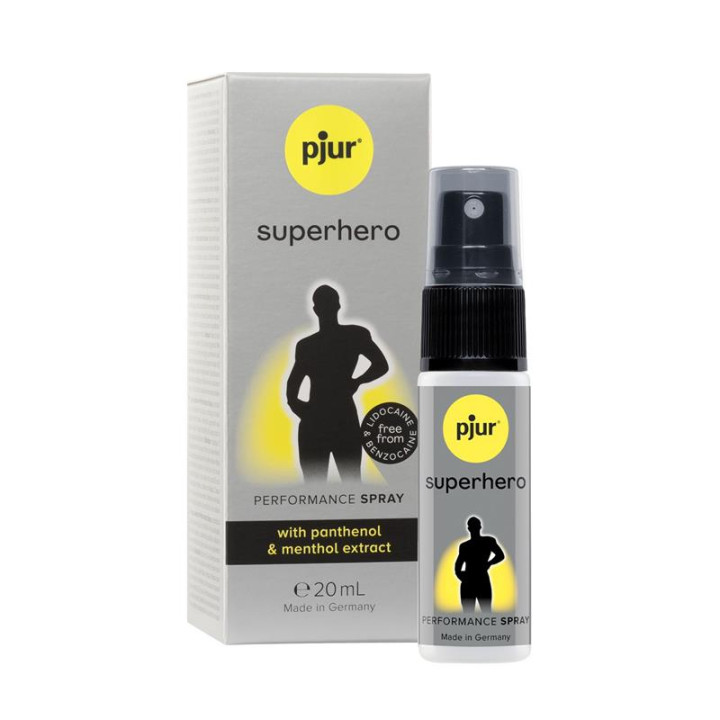 Spray Retardante Superhero Performance 20 ml de Pjur | VibraZon