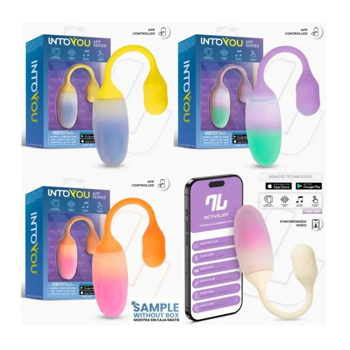 Pack 3+1 NexEgg Vibe Huevo Vibrador Silicona Doble Capa APP