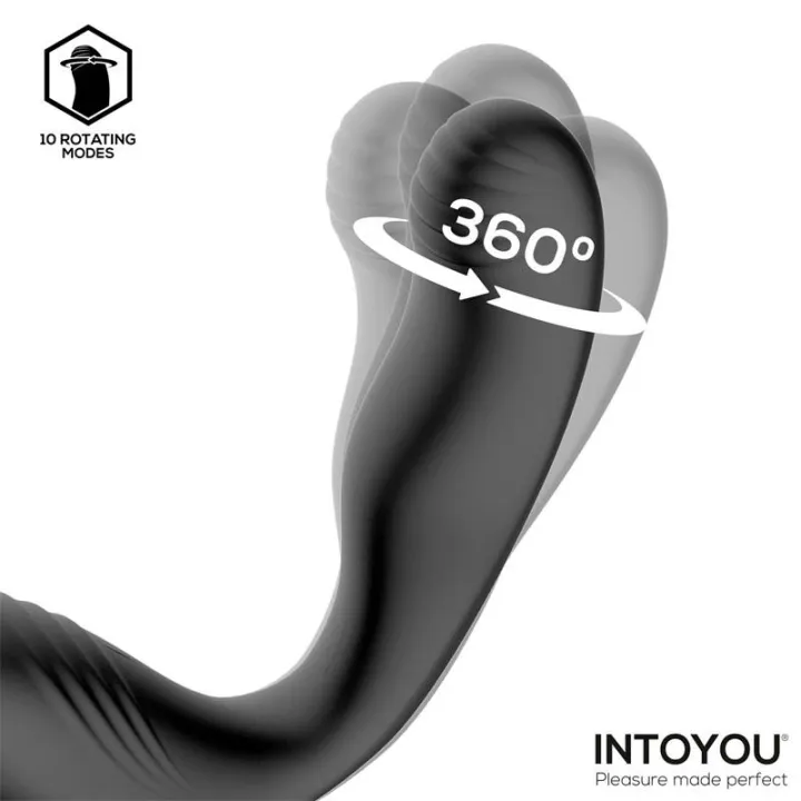 Bruce Masajeador Prostático 360º y Doble Anillo con Vibración de Intoyou