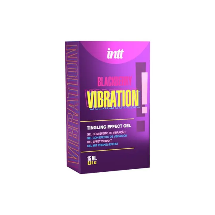 Gel Vibrador Líquido Sabor Mora 15 ml de Intt