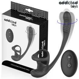 ADDICTED JUGUETES - PLUG ANAL VIBRACIÓN Y WAVING 360º Y ESTIMULADOR TESTÍCULOS | VibraZon