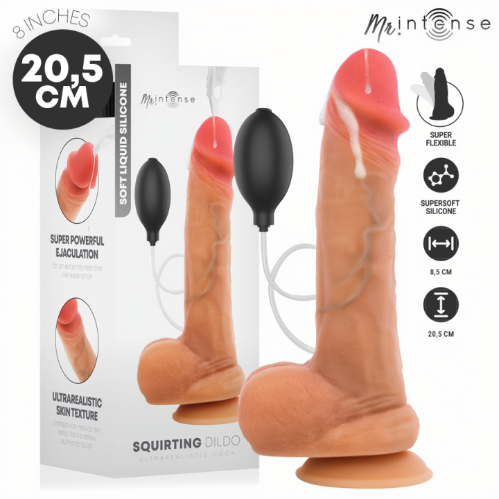 MR INTENSE - DANNY DILDO EYACULADOR SILICONA 20.5 CM -Ø- 4 CM | VibraZon