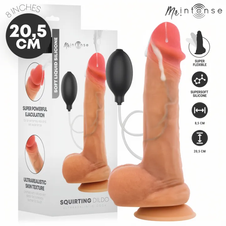 MR INTENSE - DANNY DILDO EYACULADOR SILICONA 20.5 CM -Ø- 4 CM