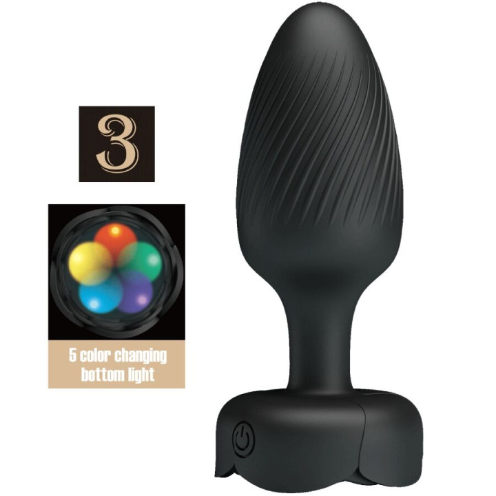 PRETTY LOVE - OSBORN PLUG ANAL CON LUZ LED 9.8 CM | VibraZon