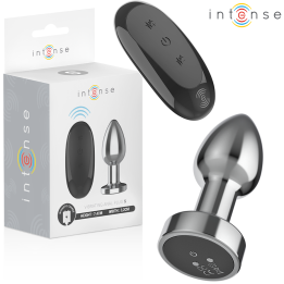 INTENSE - PLUG ANAL 10 VIBRACIONES METAL CON CONTROL REMOTO S | VibraZon