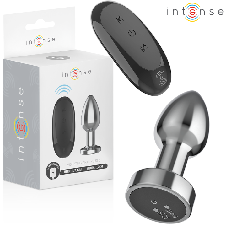 INTENSE - PLUG ANAL 10 VIBRACIONES METAL CON CONTROL REMOTO S | VibraZon