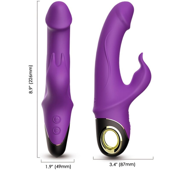 ARMONY - METEROR DILDO VIBRADOR RABBIT VIOLETA | VibraZon
