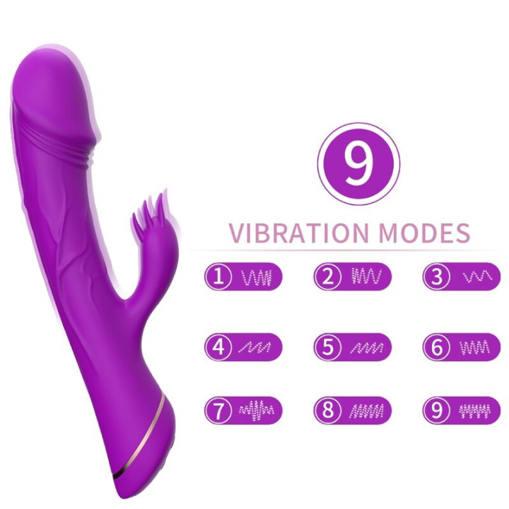 ARMONY - DILDO VIBRADOR RABBIT SILICONA VIOLETA | VibraZon