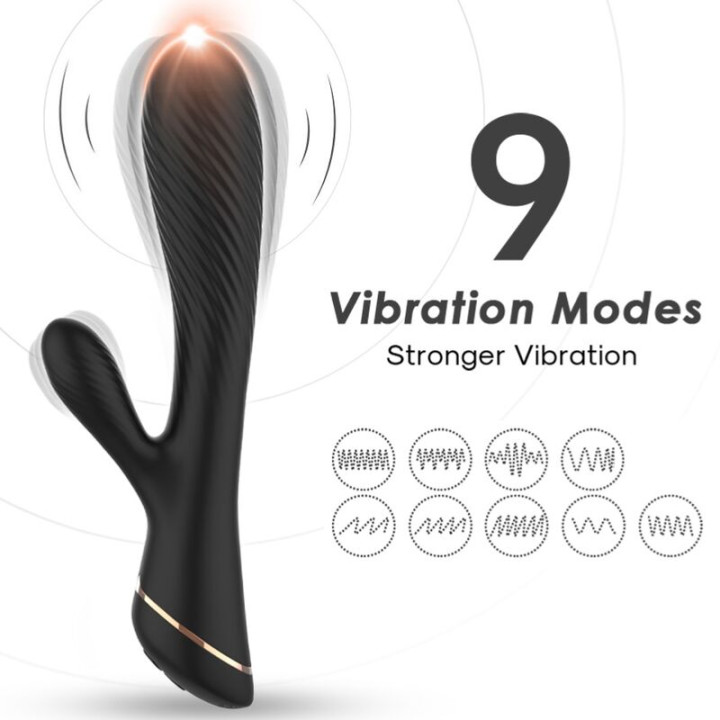ARMONY - VIBRADOR RABBIT SILICONA NEGRO | VibraZon