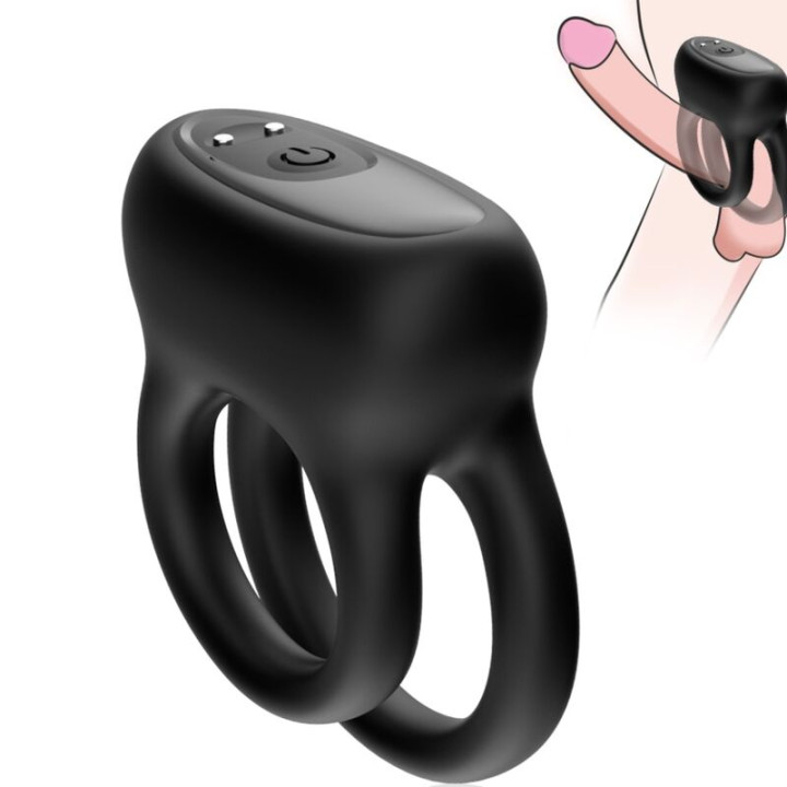 ARMONY - DOBLE ANILLO VIBRADOR NEGRO | VibraZon