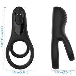ARMONY - DOBLE ANILLO VIBRADOR NEGRO | VibraZon